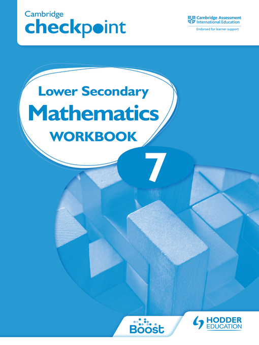 Title details for Cambridge Checkpoint Lower Secondary Mathematics Workbook 7 by Frankie Pimentel - Wait list